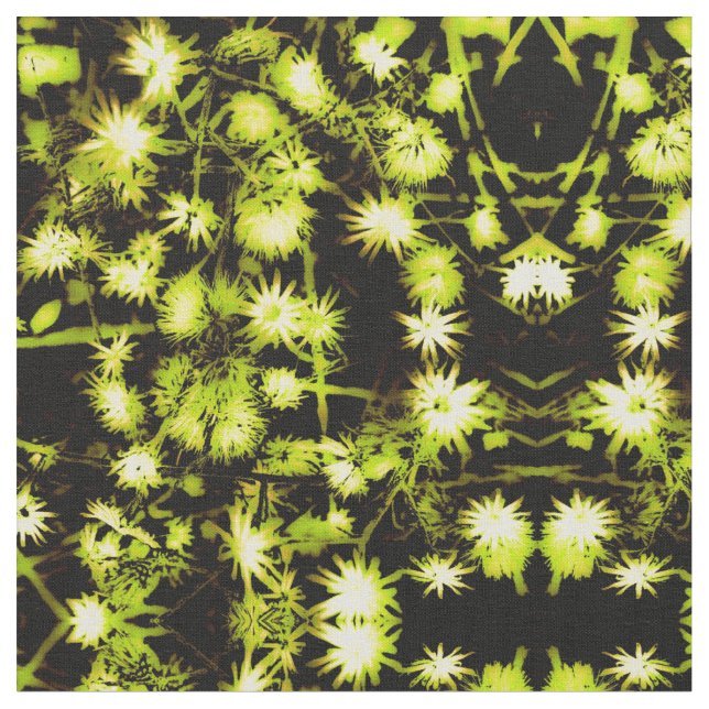 Gold Daisy Fabric (Close Up)