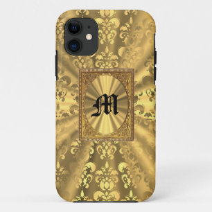 Gold damask iPhone 11 case