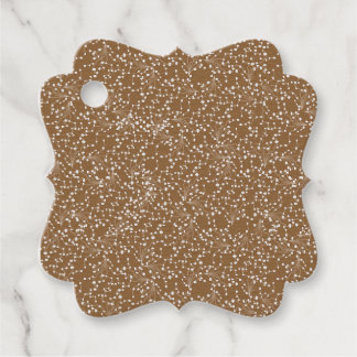 Gold Damask Fancy Favour Tag