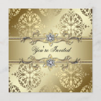 Gold Damask Gold Party