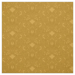 gold damask like print digital fabric