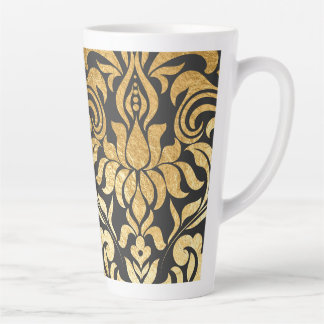 Gold Damask (matching journal available) Latte Mug