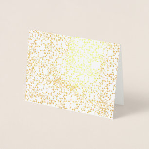 Gold Damask Note Card