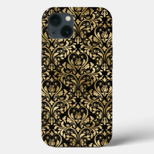 Gold Damask On Black Wedding Gift Case-Mate iPhone iPhone 13 Case