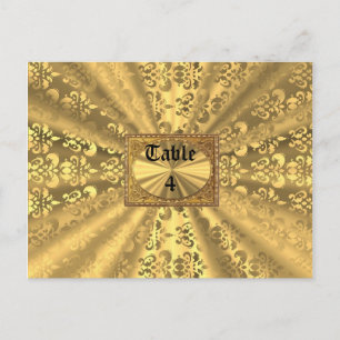 Gold damask postcard