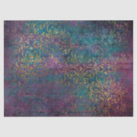 Gold Damask Purple Pink Teal Decoupage