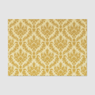 Gold damask tissue paper