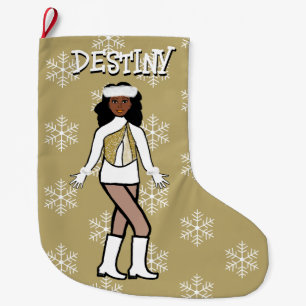 Gold Dancer Christmas Stocking