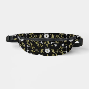 Gold Dancer Patterned Home Decor Bum Bags