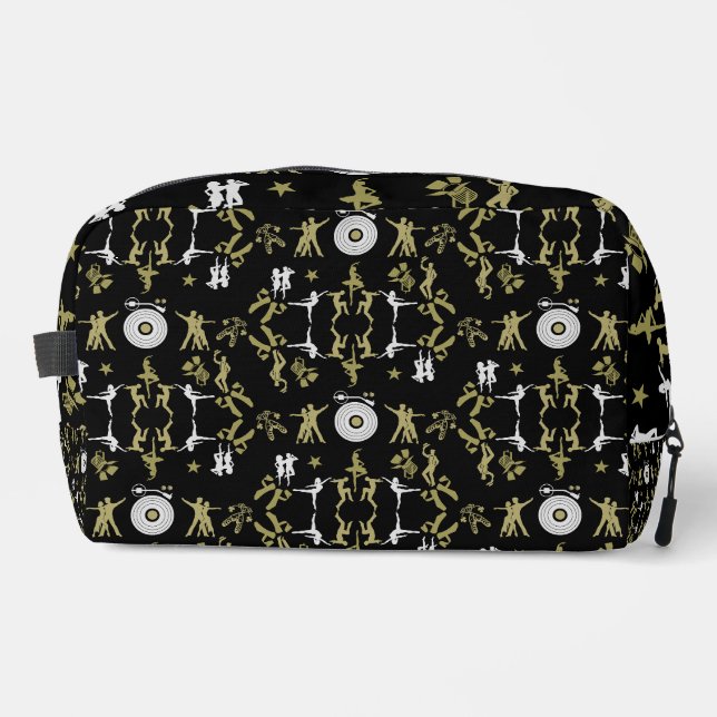Gold Dancer Patterned Home Decor Dopp Kit (Front)