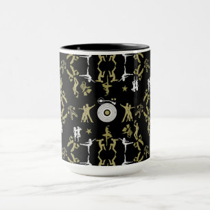 Gold Dancer Patterned Home Decor Mug