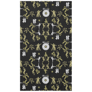 Gold Dancer Patterned Home Decor Tablecloth