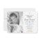 Gold decor Baptism custom photo Invitation