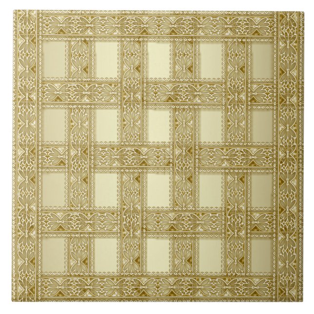 Gold Decorative Ceramic Tile (Front)