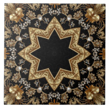 Gold Decorative Ceramic Tile