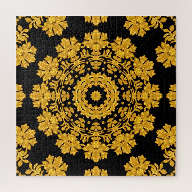Gold Decorative Jigsaw Puzzle (Vertical)