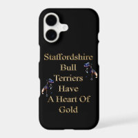 Gold Design Staffordshire Bull Terrier,