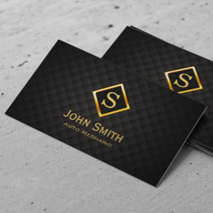 Gold Diamond Auto Mechanic Business Card