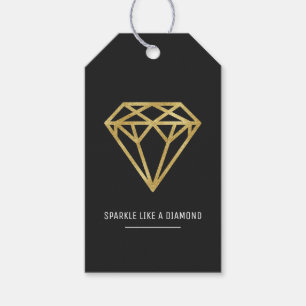 Gold Diamond Gift Tags