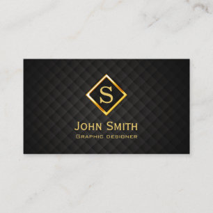 Gold Diamond Graphic Design Business Card