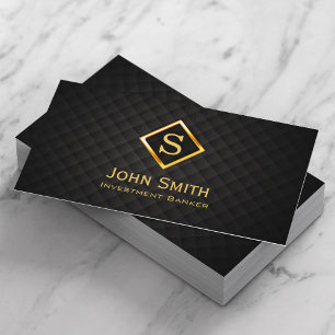 Gold Diamond Investment Banker Business Card