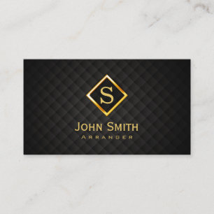 Gold Diamond Music Arranger Business Card
