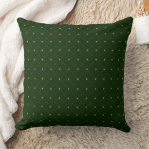 Gold Diamond Pattern Cushion