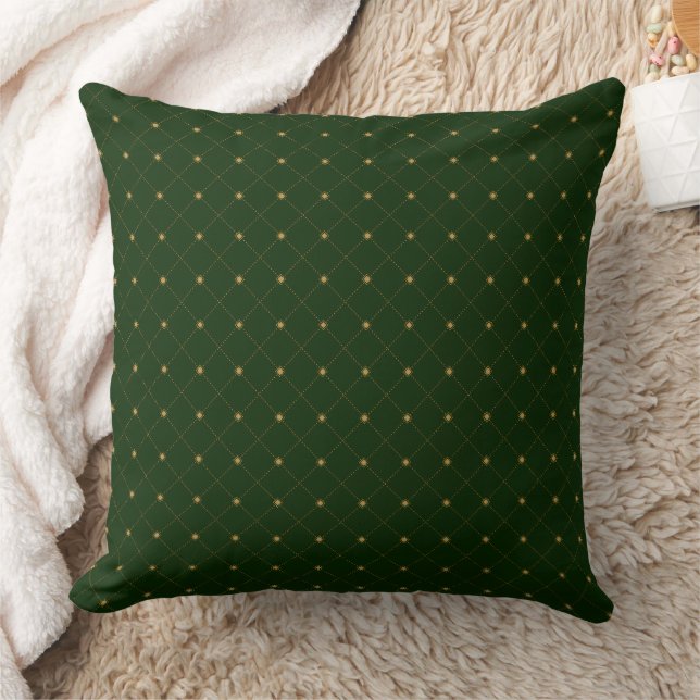 Gold Diamond Pattern Cushion (Blanket)
