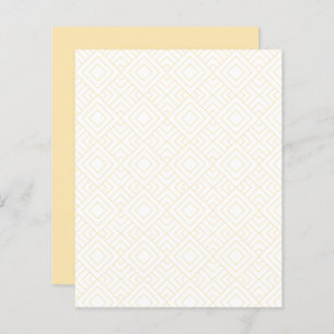 Gold Diamond Pattern on White Scrapbook Paper