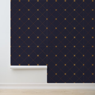 Gold Diamond Pattern Wallpaper