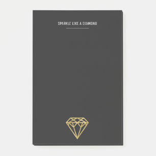 Gold Diamond Post-it Notes