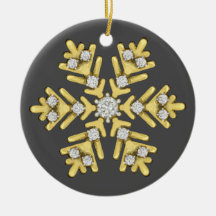  gold diamond snowflake illustration 