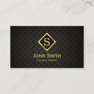 Gold Diamond Talent Agent Business Card