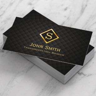 Gold Diamond Transportation Broker Business Card