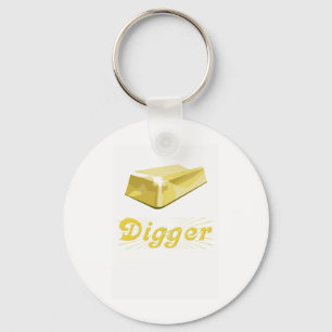 Gold Digger Key Ring