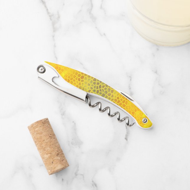 Gold Dinosaur Hide Corkscrew (Front)