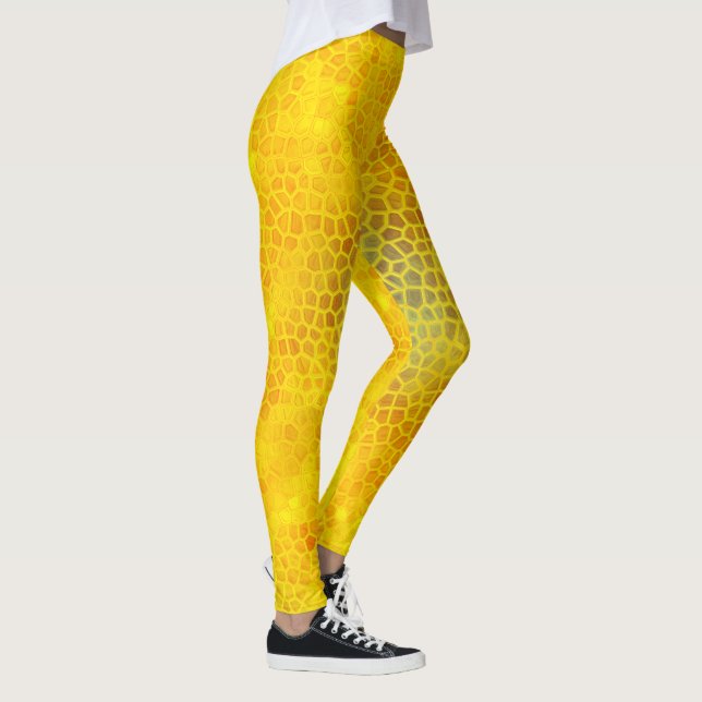 Gold Dinosaur Hide Leggings (Right)