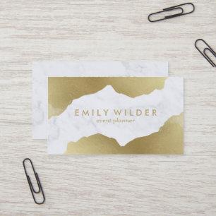Gold Dipped Marble   Business Card