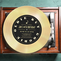 Gold Disc/Vinyl Record Photo 60th Birthday