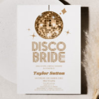 Gold Disco Ball Disco Bride Bridal Shower