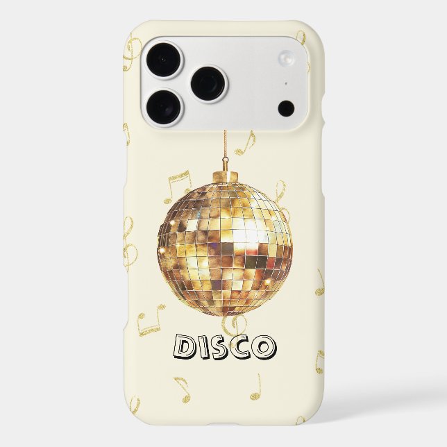 Gold Disco Ball Glitter Notes (Back)