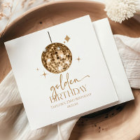 Gold Disco Ball Golden Birthday Party