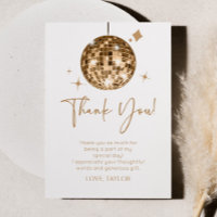 Gold Disco Ball Let's Disco Birthday Party