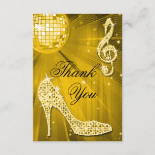 Gold Disco Ball Sparkle Heels Thank You