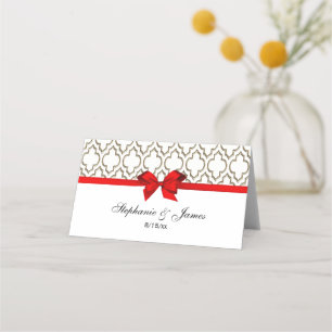 Gold DIY Moroccan DIY Bow Colour Escort Card