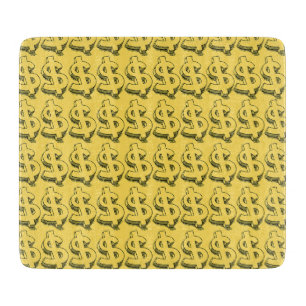 gold dolar cutting board