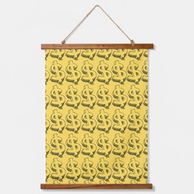 gold dolar hanging tapestry (Front)