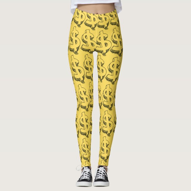 gold dolar leggings (Front)