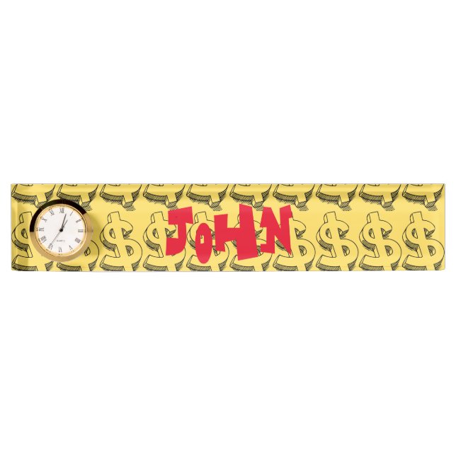 gold dolar nameplate (Front)