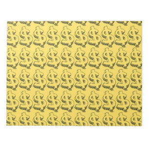 gold dolar notepad